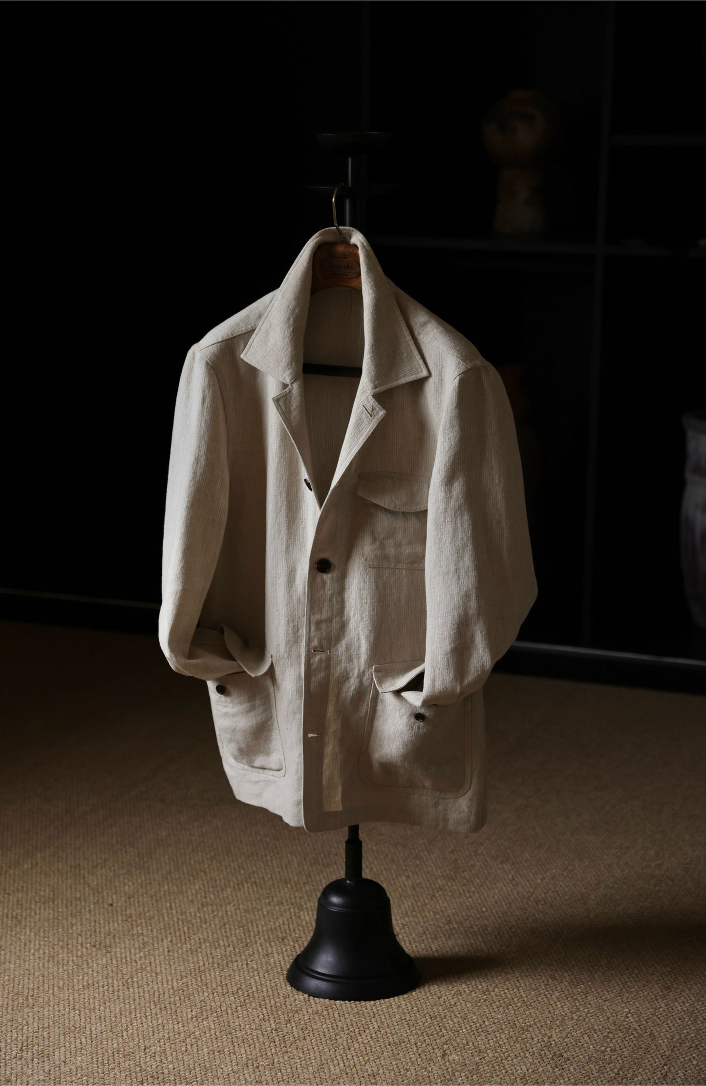 Heavyweight Linen French Five-Pocket Jacket — Harvest Beige