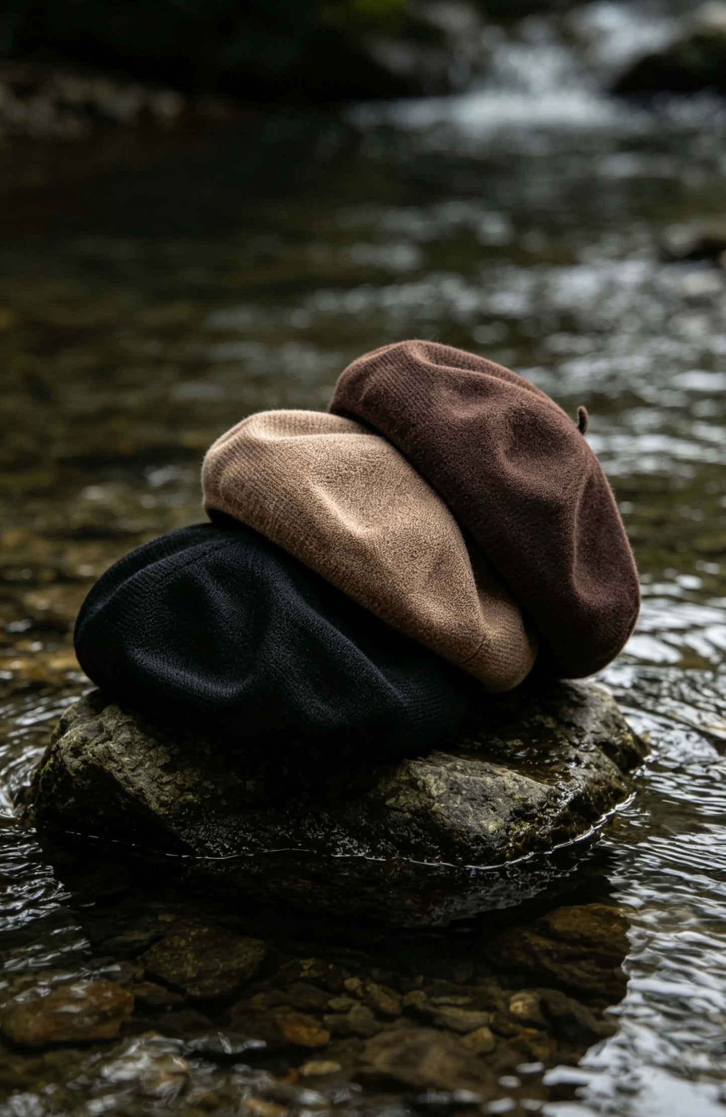 Handmade Linen Beret — Natural Linen