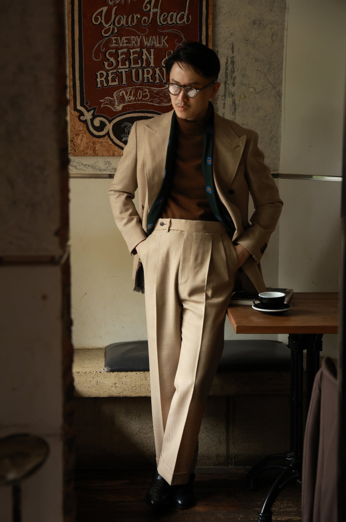 「Burnt Toffee」Turtle Neck Sweater