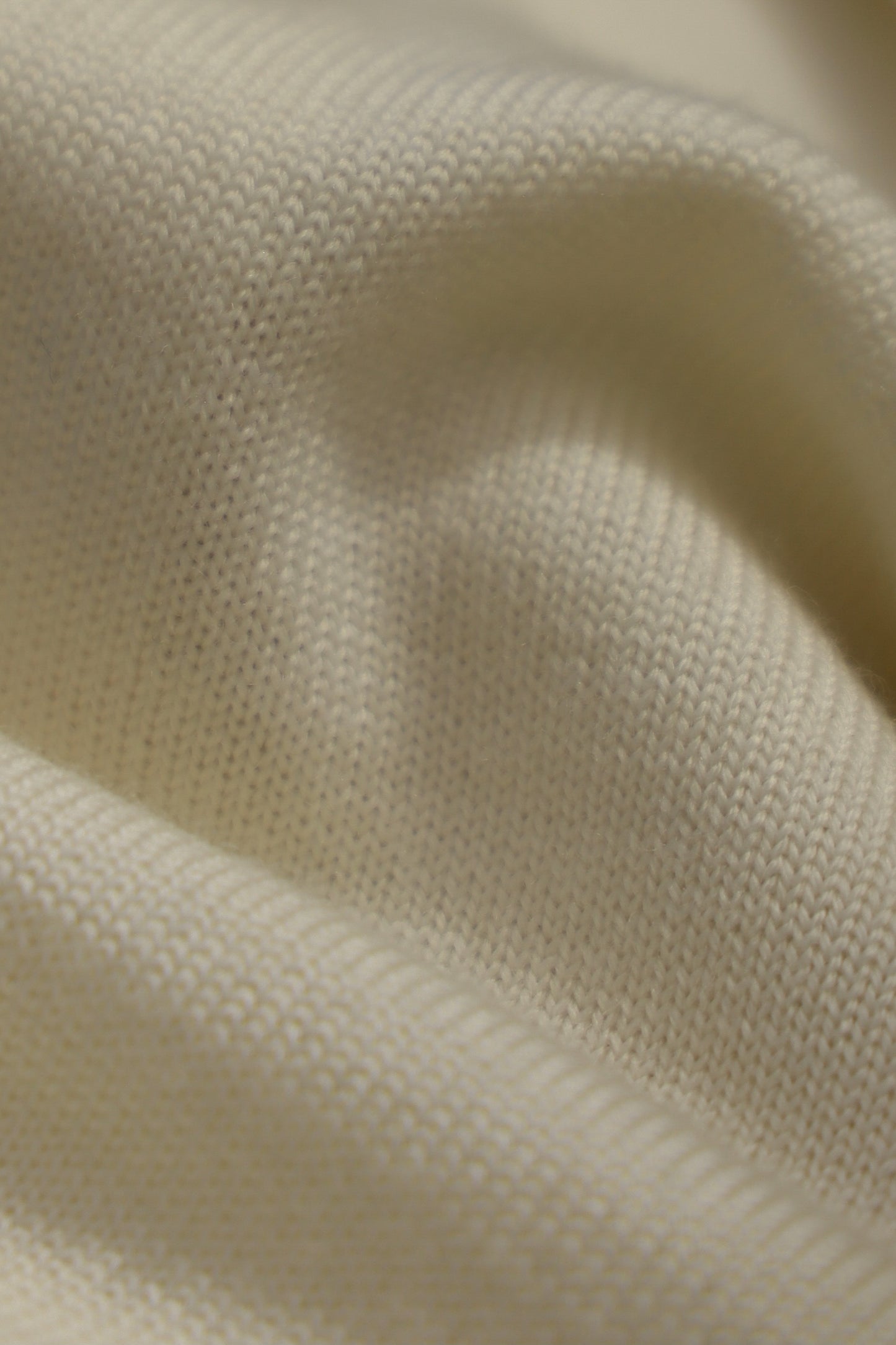 「Cheese White」Polo collar Sweater