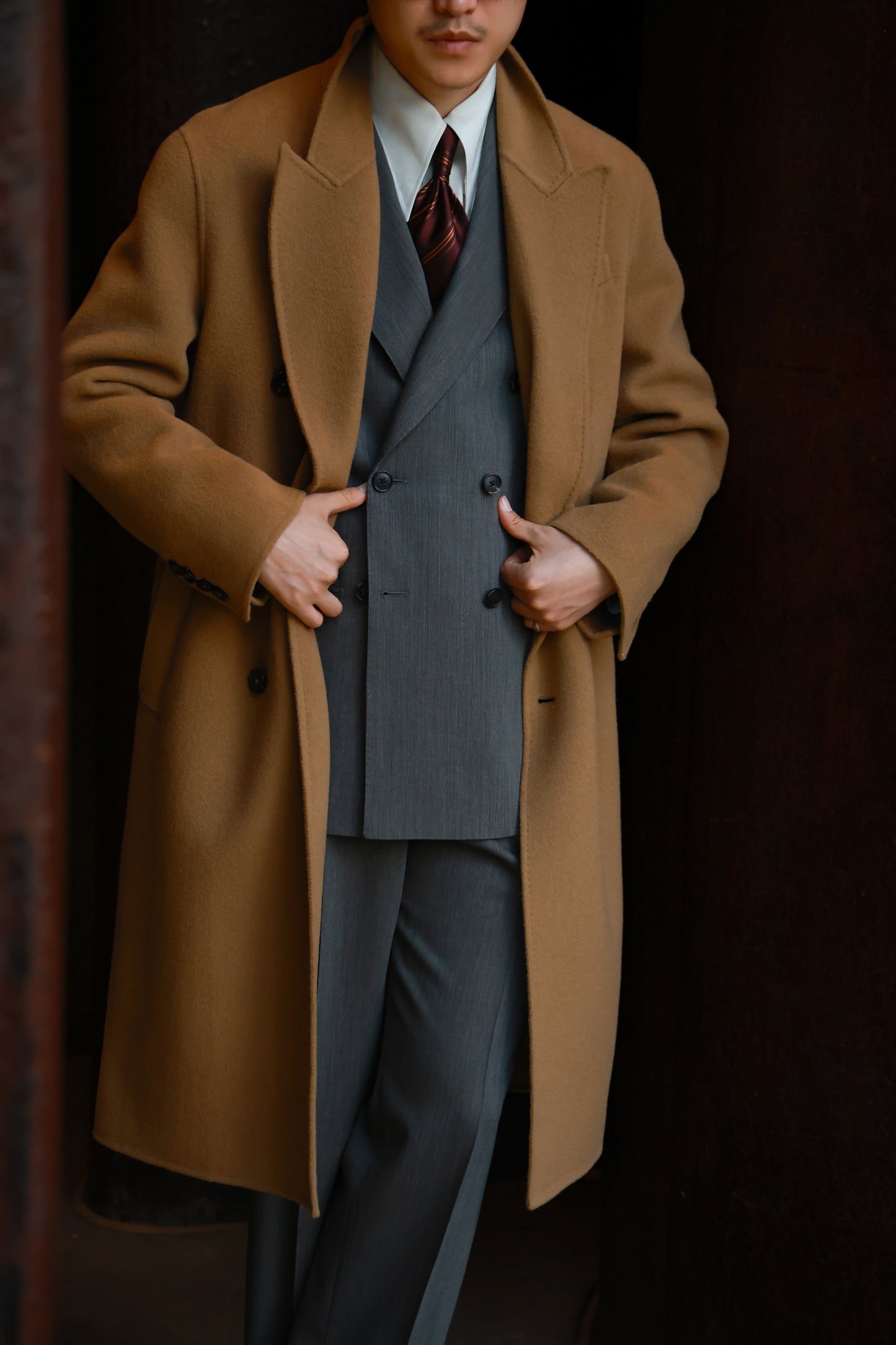 「Tea Grey Barleycorn」Suit Jacket