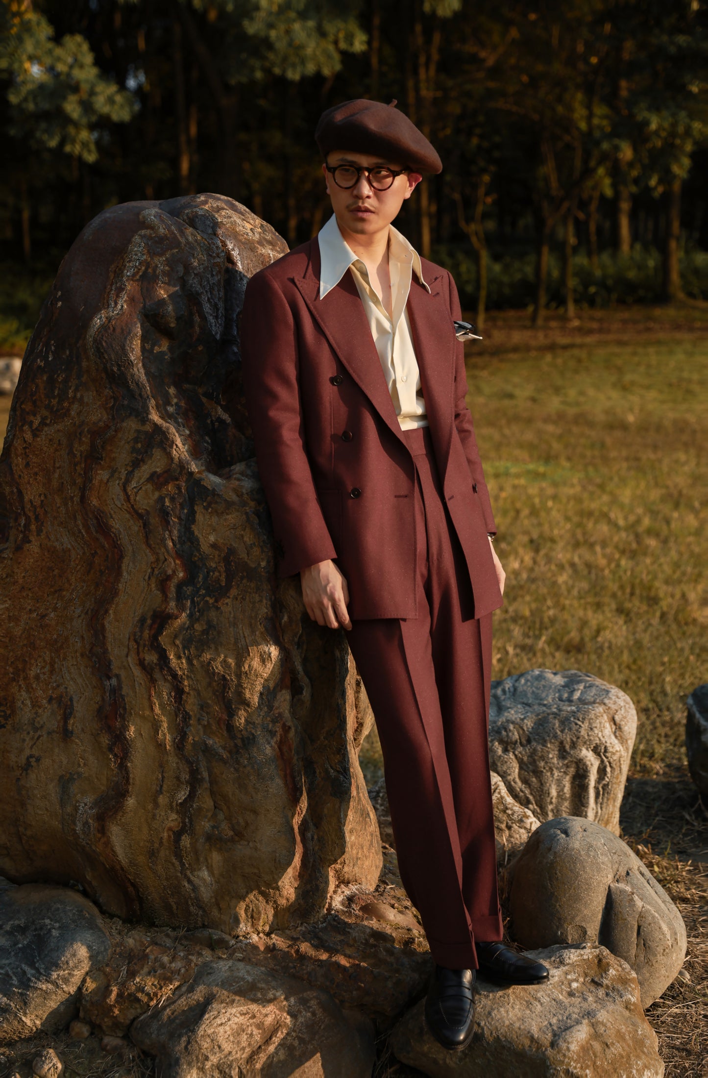 「Colorful Christmas Red」Suit Jacket