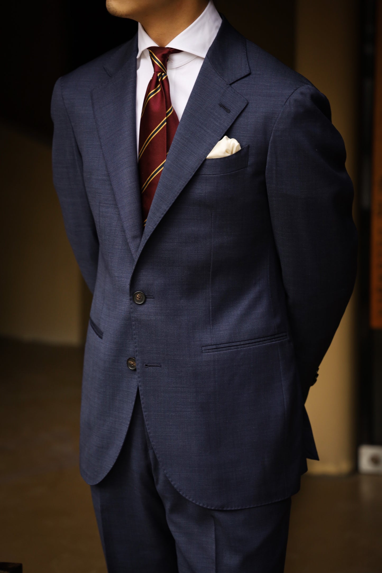 「Prussian blue」Suit trousers