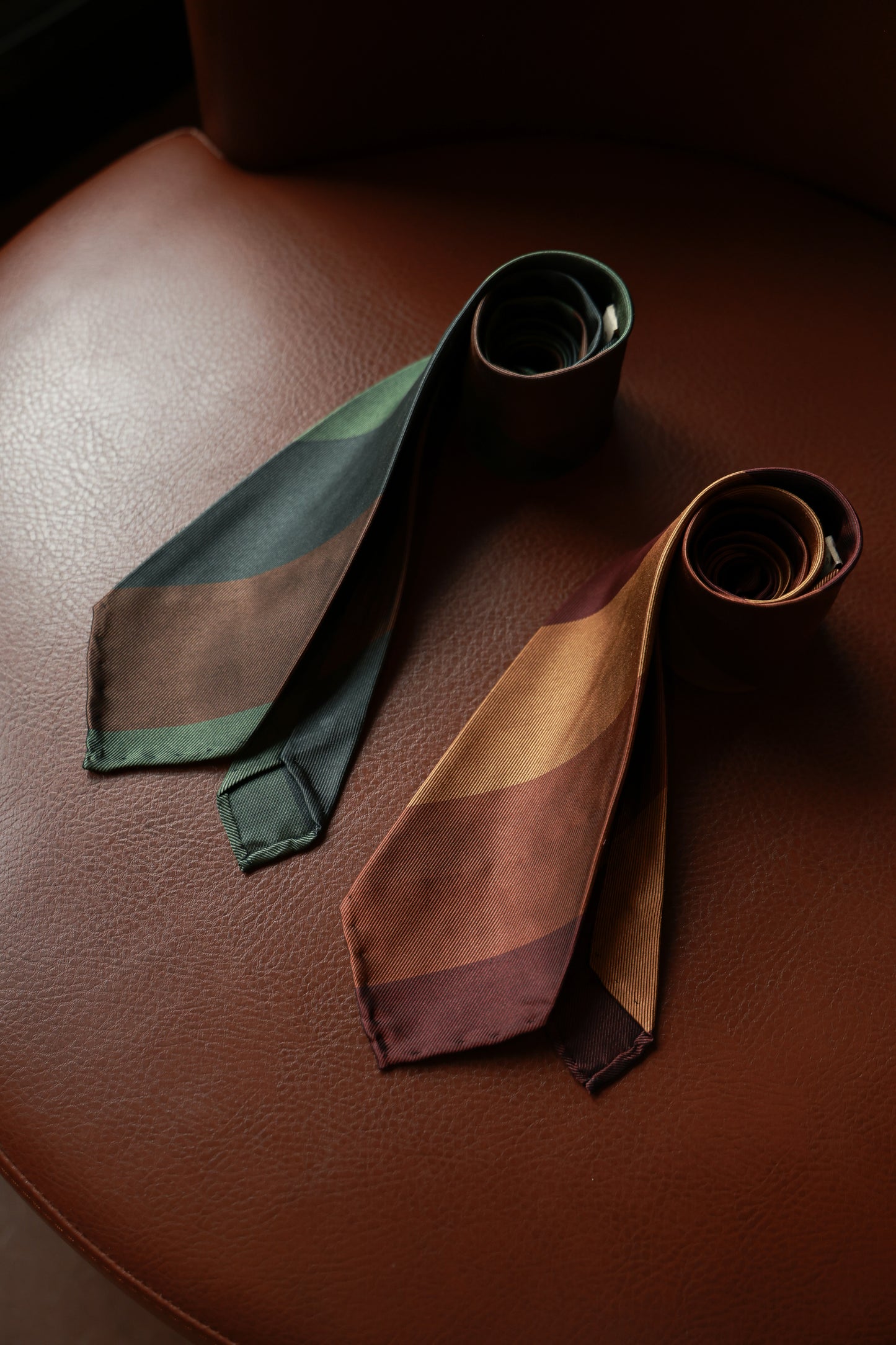 「Natural Series」Mulberry silk Three-fold Tie F-05