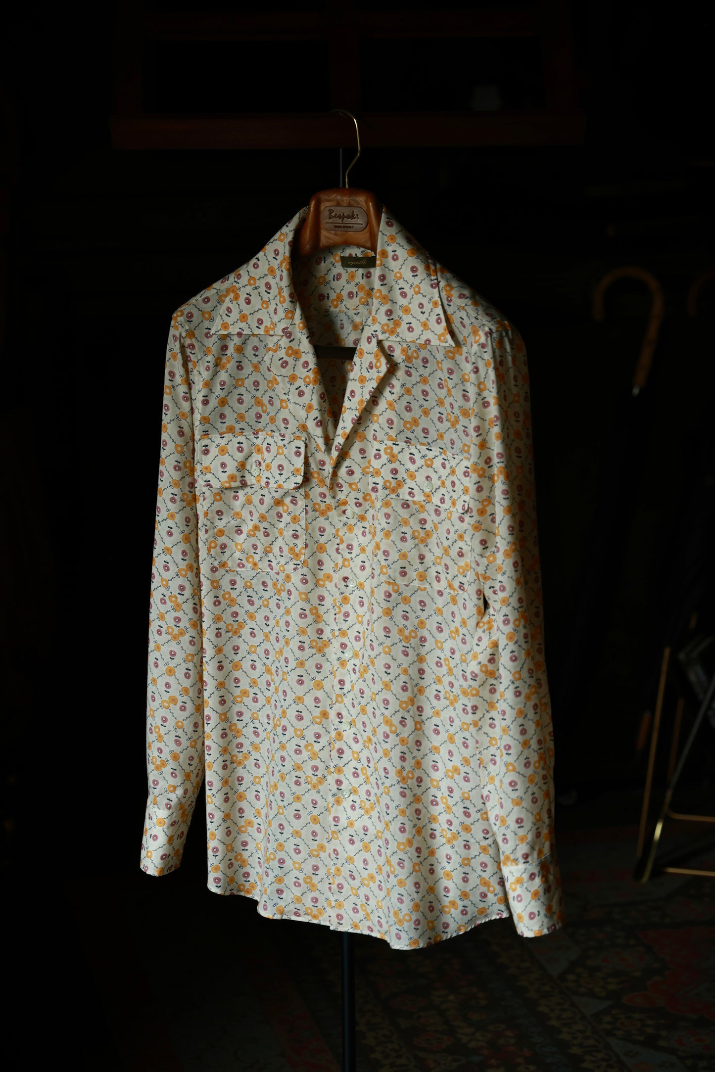 「Monet Garden」Camp Collar Shirt