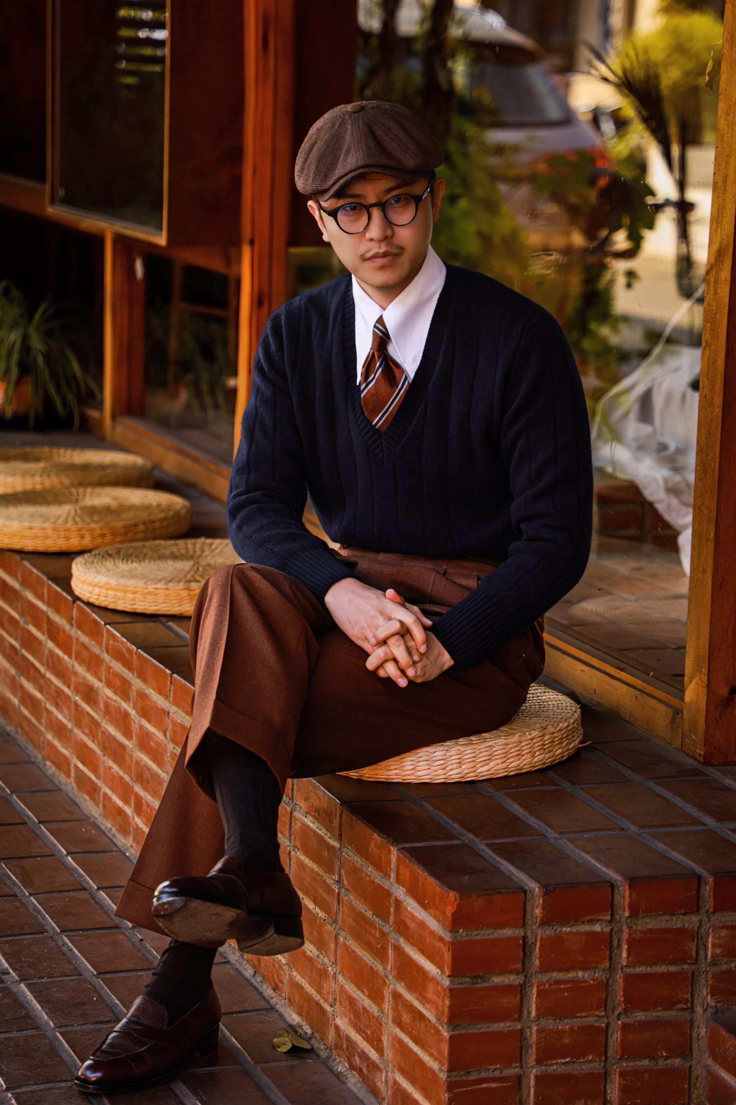 「Midnight Paris」V-Neck Sweater