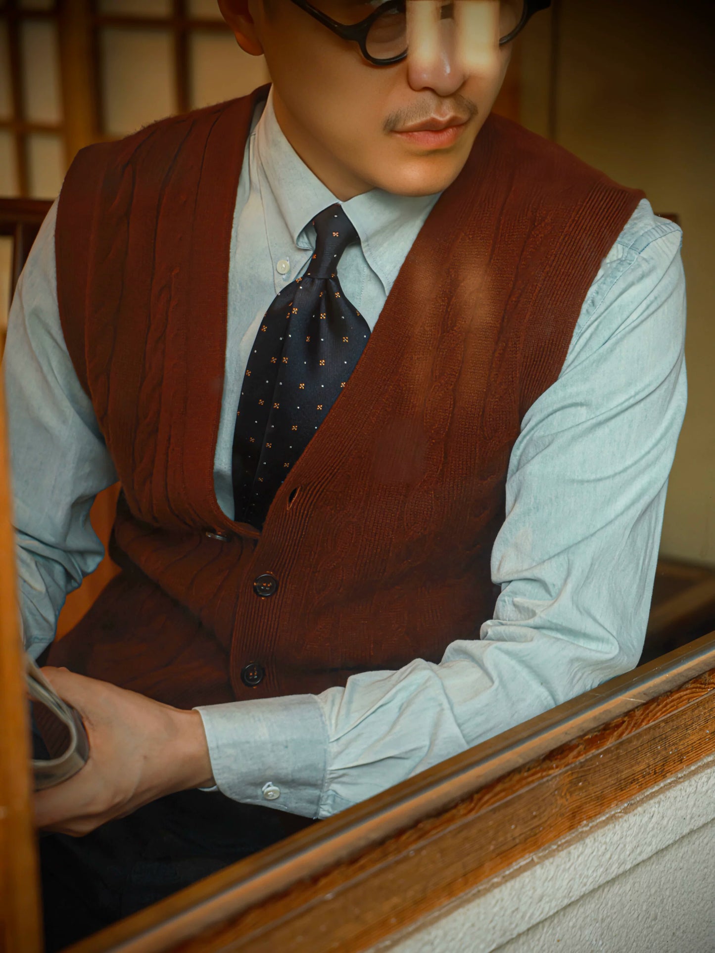 Button-Down Collar Shirt — Washed Denim