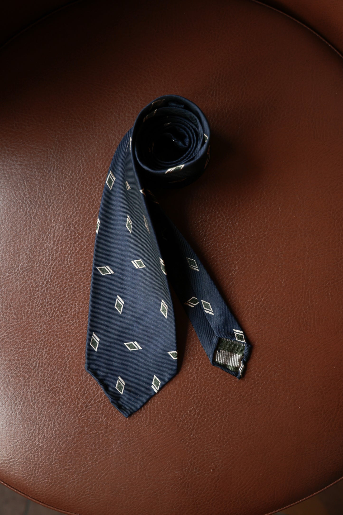 「Diamond Series」Mulberry silk Three-fold Tie F-04
