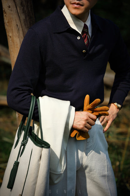 "Navy Blue" POLO Sweater 