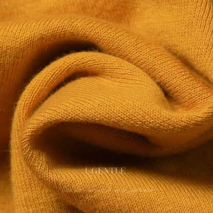 Cotton/Cashmere Classic Polo Amber Gold