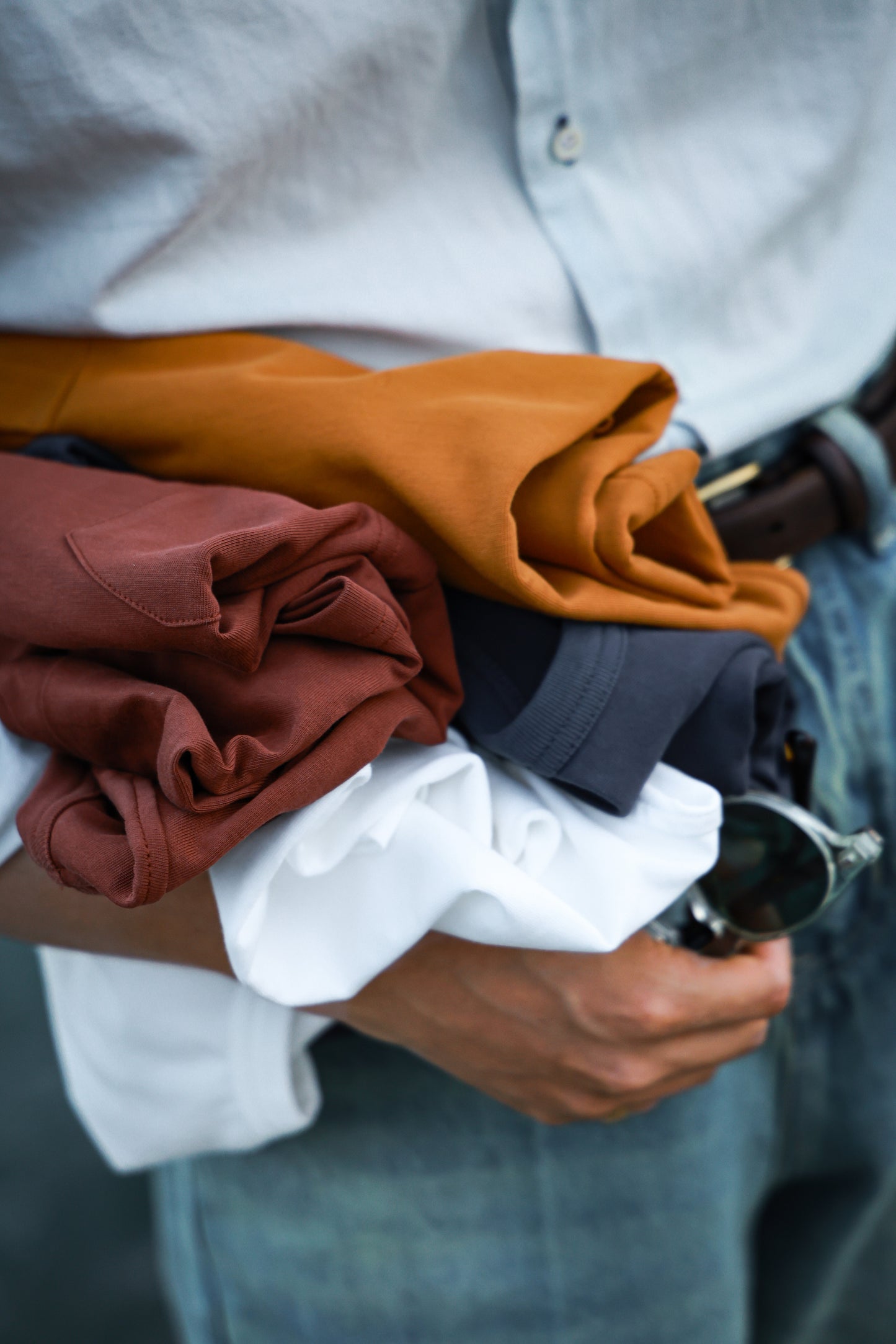 「Sea Salt White」Heavyweight combed cotton Crew Neck Unisex Short-Sleeve T-Shirt