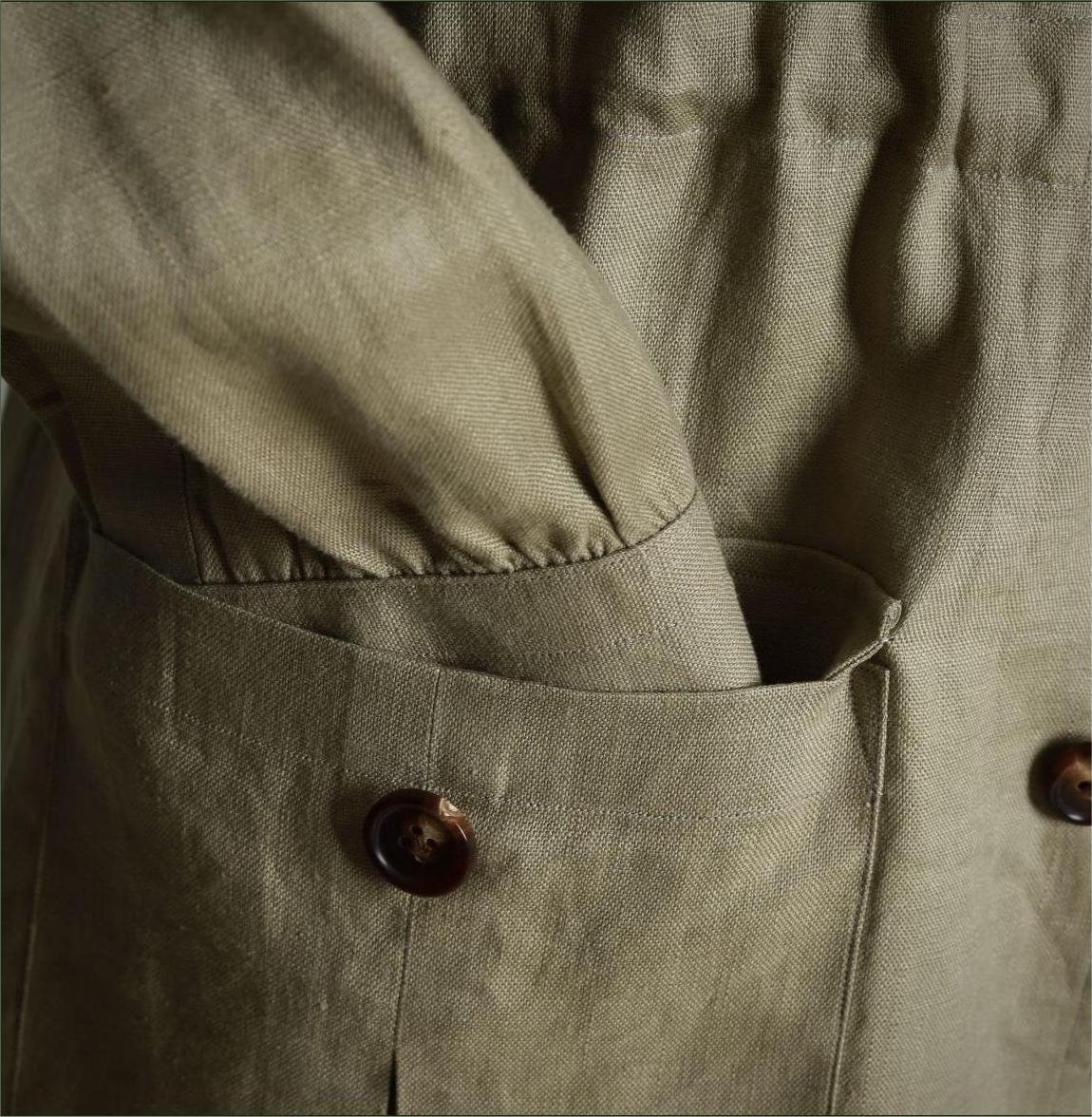 "Hully Tea" Linen Unlined Hunting Jacket 