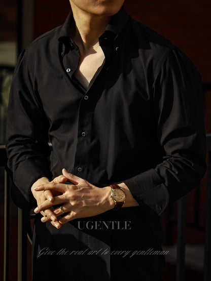「Twilight Black」Button-down Collar Shirt