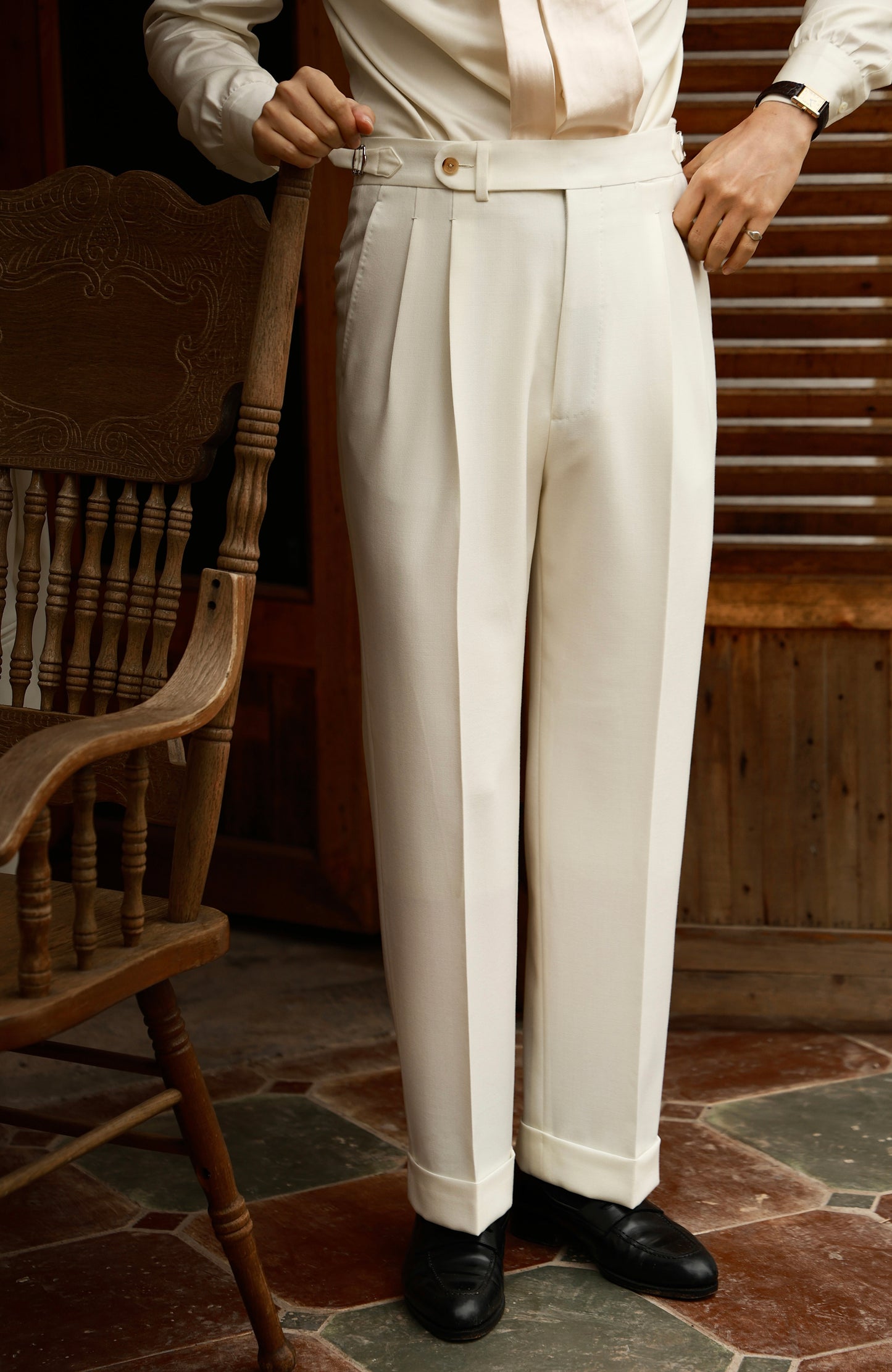 "White Moonlight" suit trousers 