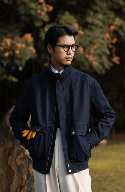 Cotton Washed Jacket — Midnight Denim