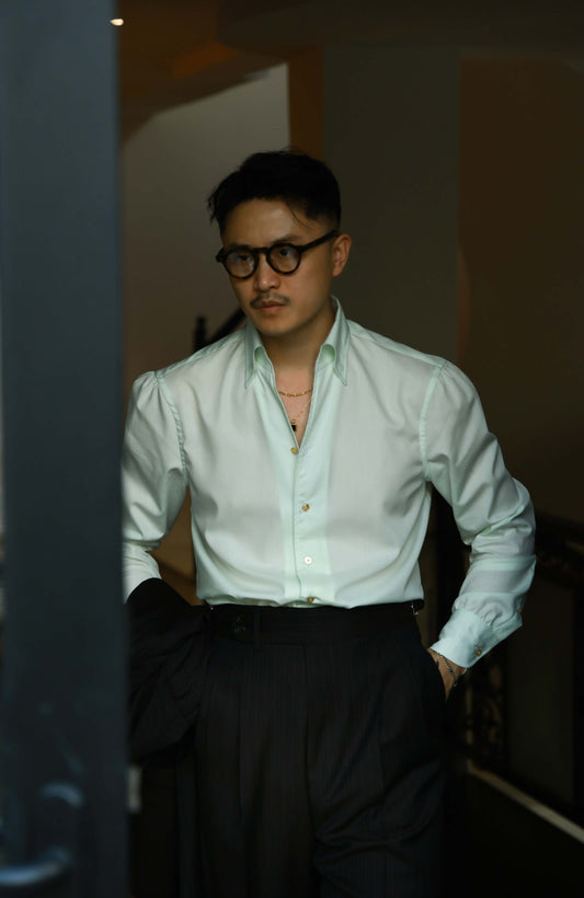 One-piece Collar Shirt — Mist Sage