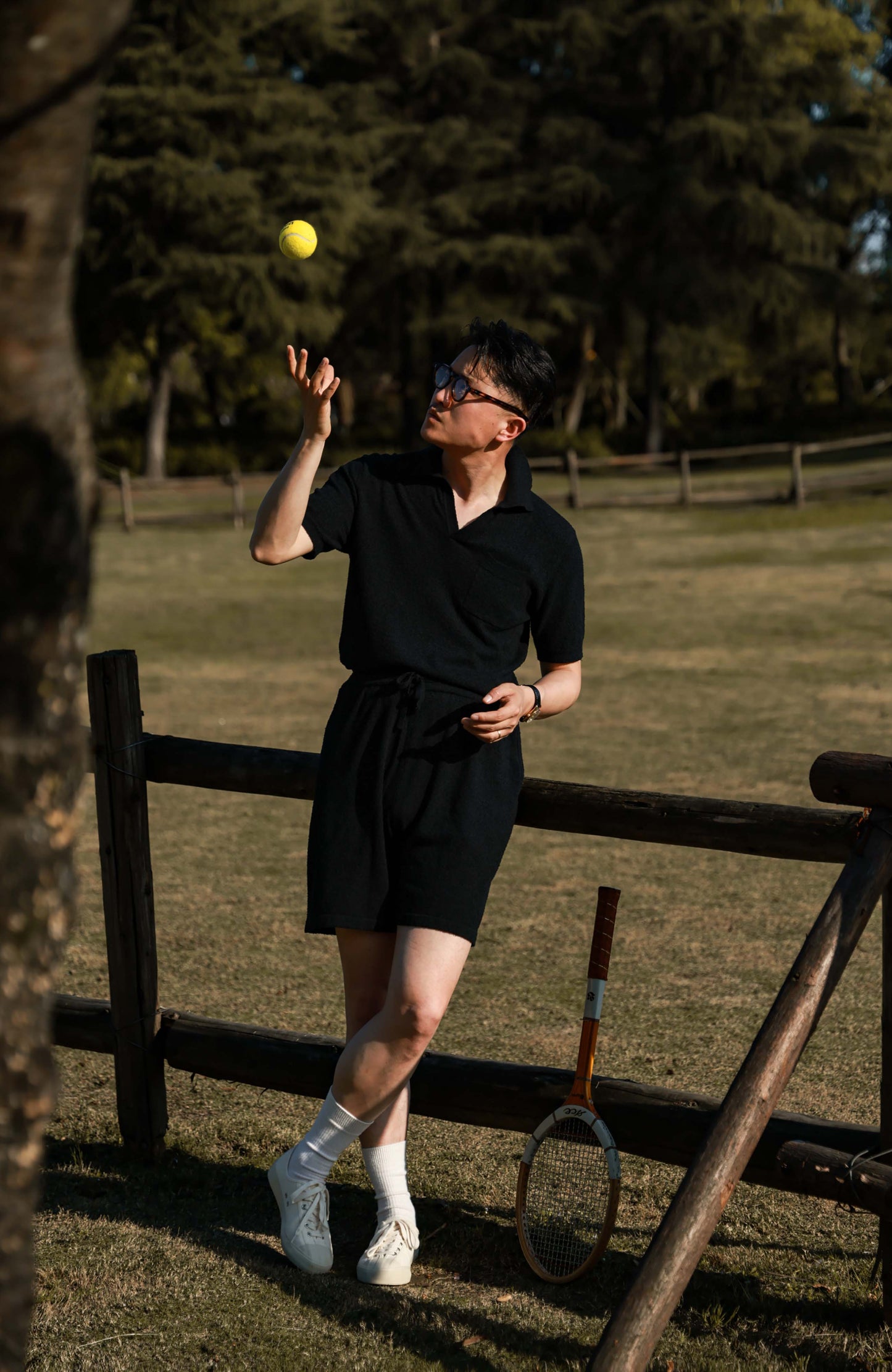Terry-Knit Combed-Cotton Shorts — Cloud Ink