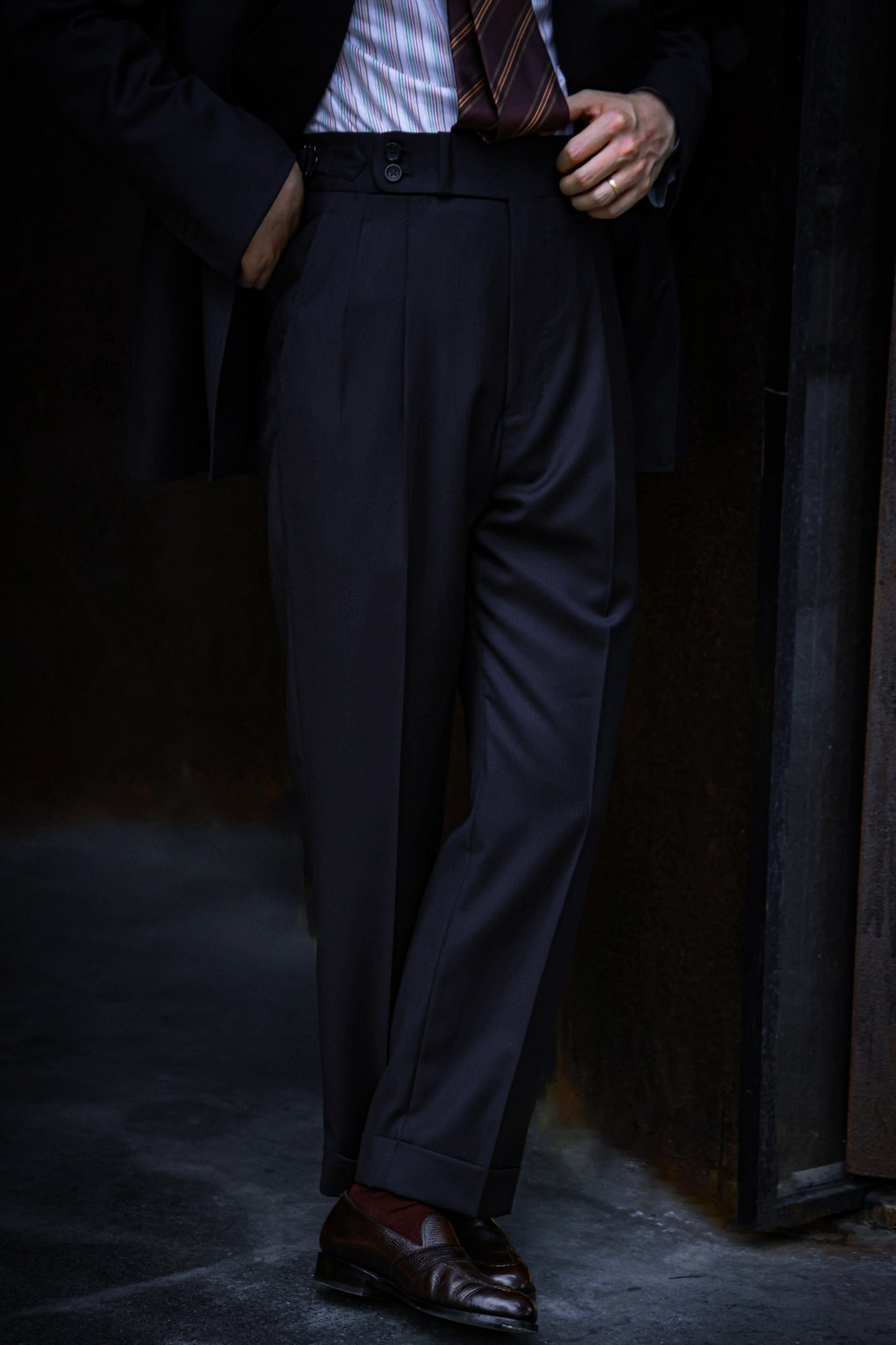 "Night Herringbone" Suit 