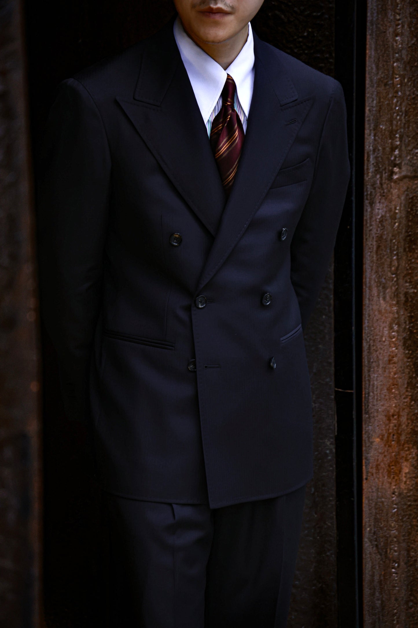 "Night Herringbone" Suit 