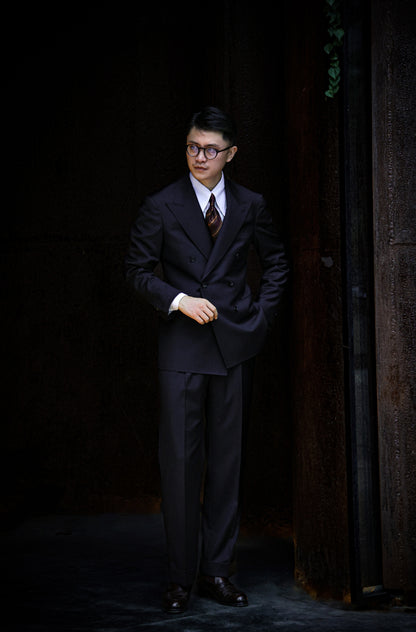 "Night Herringbone" Suit 