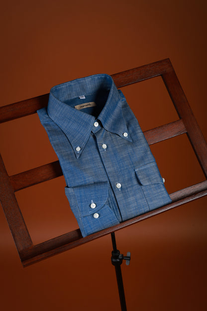 "Denim" button-down shirt 