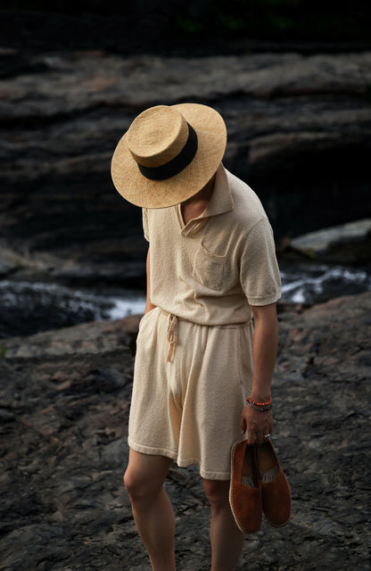 「Dune」Terry-Knit Combed-Cotton Shorts in the set