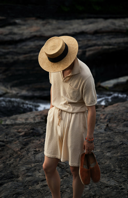 「Dune」Terry-Knit Combed-Cotton Shorts in the set