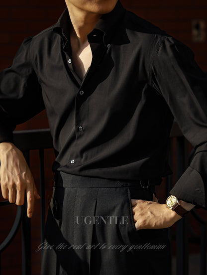 「Twilight Black」Button-down Collar Shirt