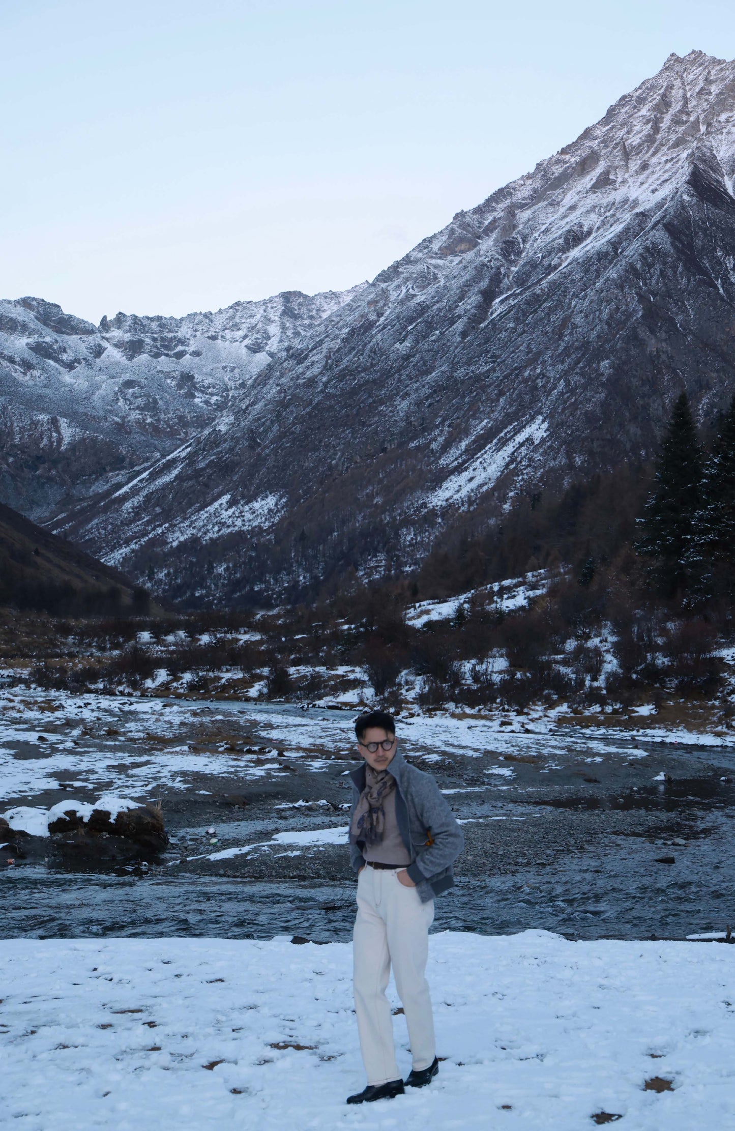 Art-Tuft Textured Herringbone A-1 Precision Jacket — Stone Trace Grey