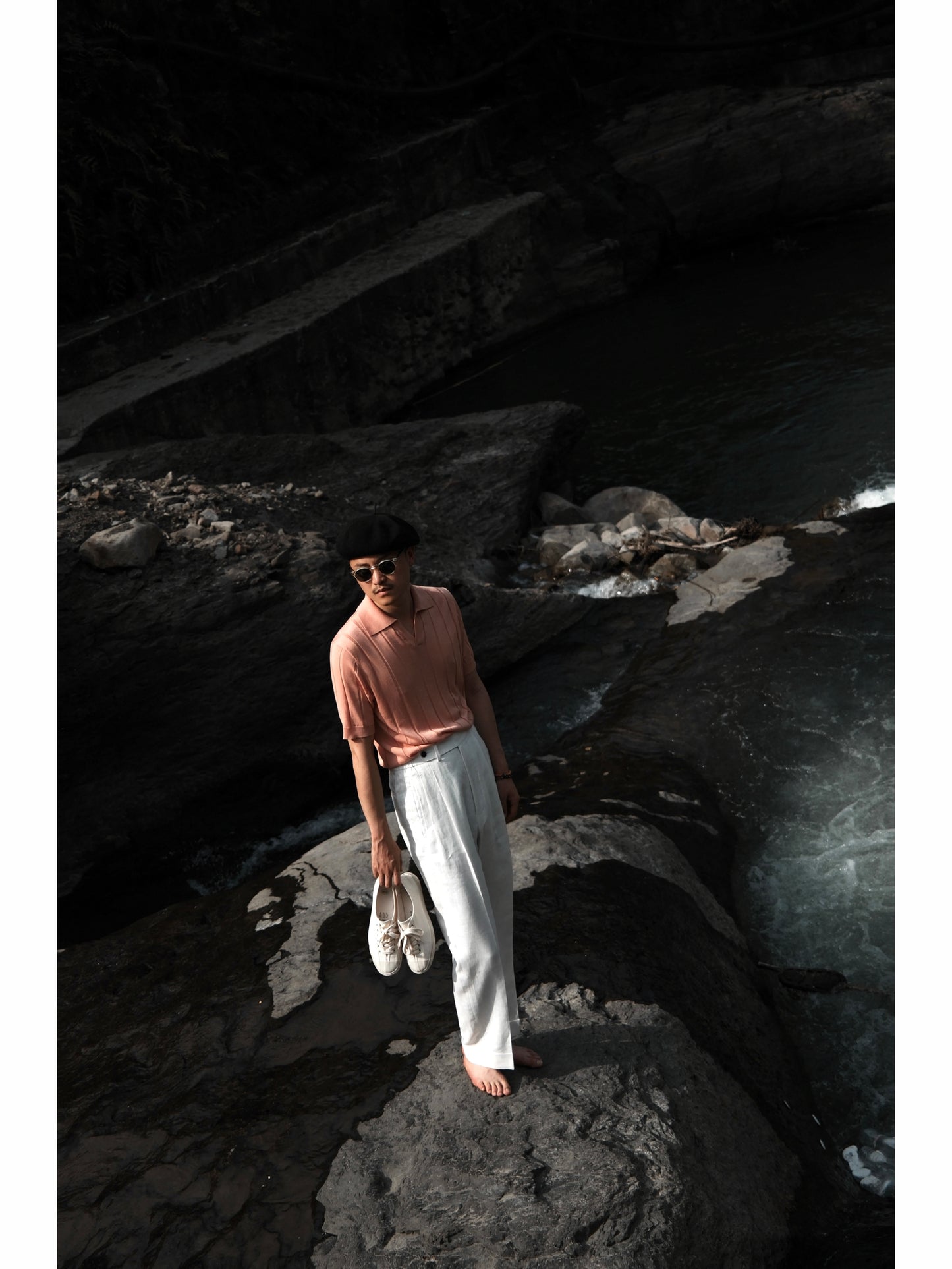 Linen Trousers — Off White