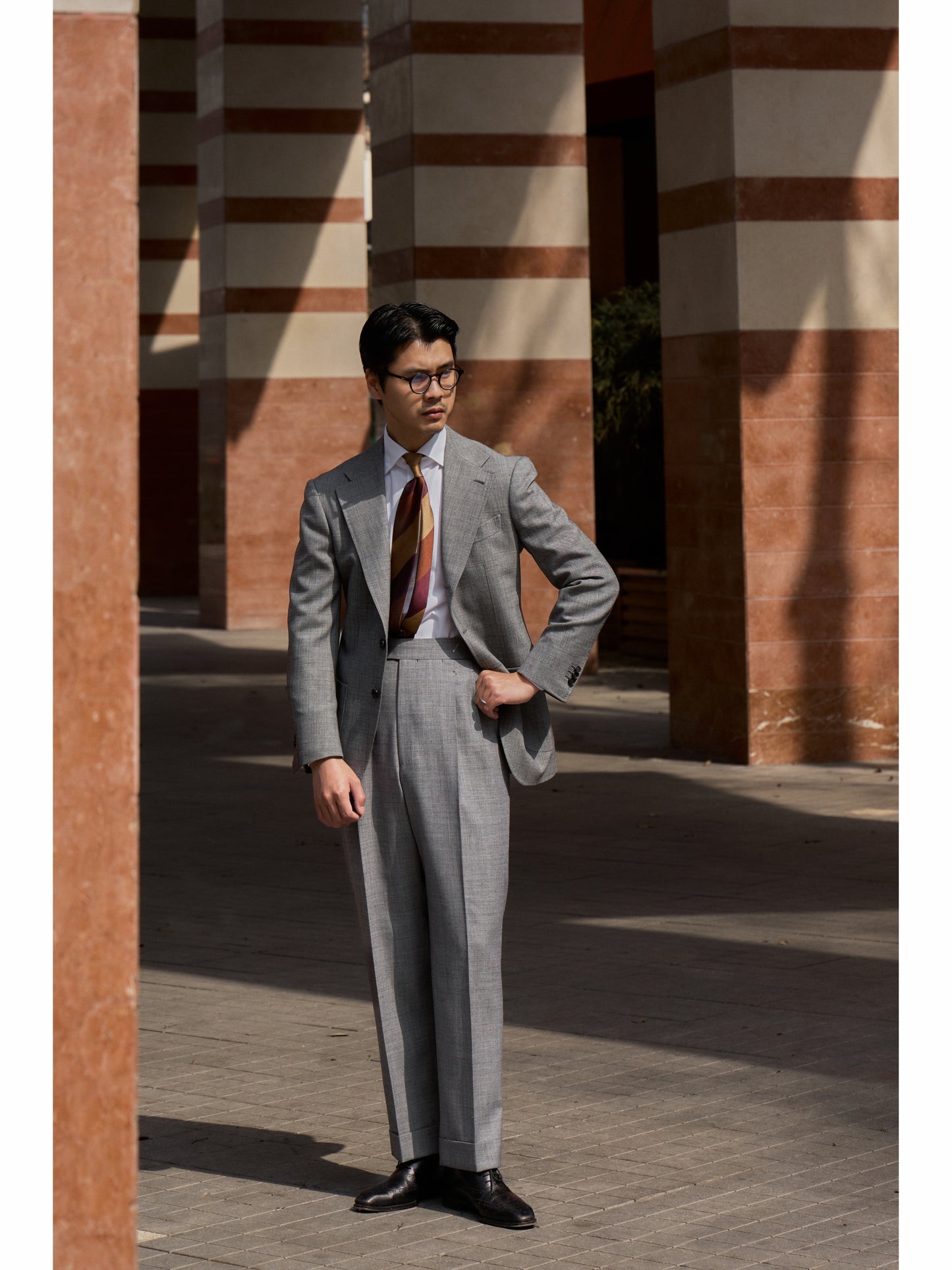 Spread Collar Shirt — White