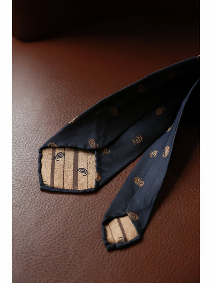 「Eternal Nautical」Mulberry silk Three-fold Tie