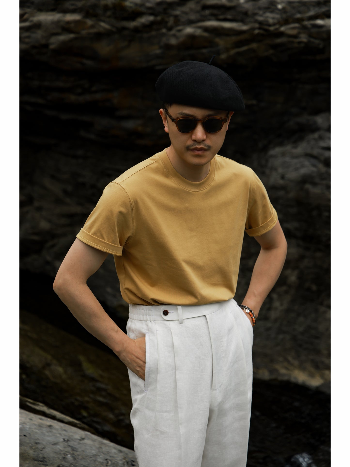 「10-Piece Color Spectrum」Solona-Lyocell-cotton blend Everyday Crew Neck Unisex Short-Sleeve T-Shirt