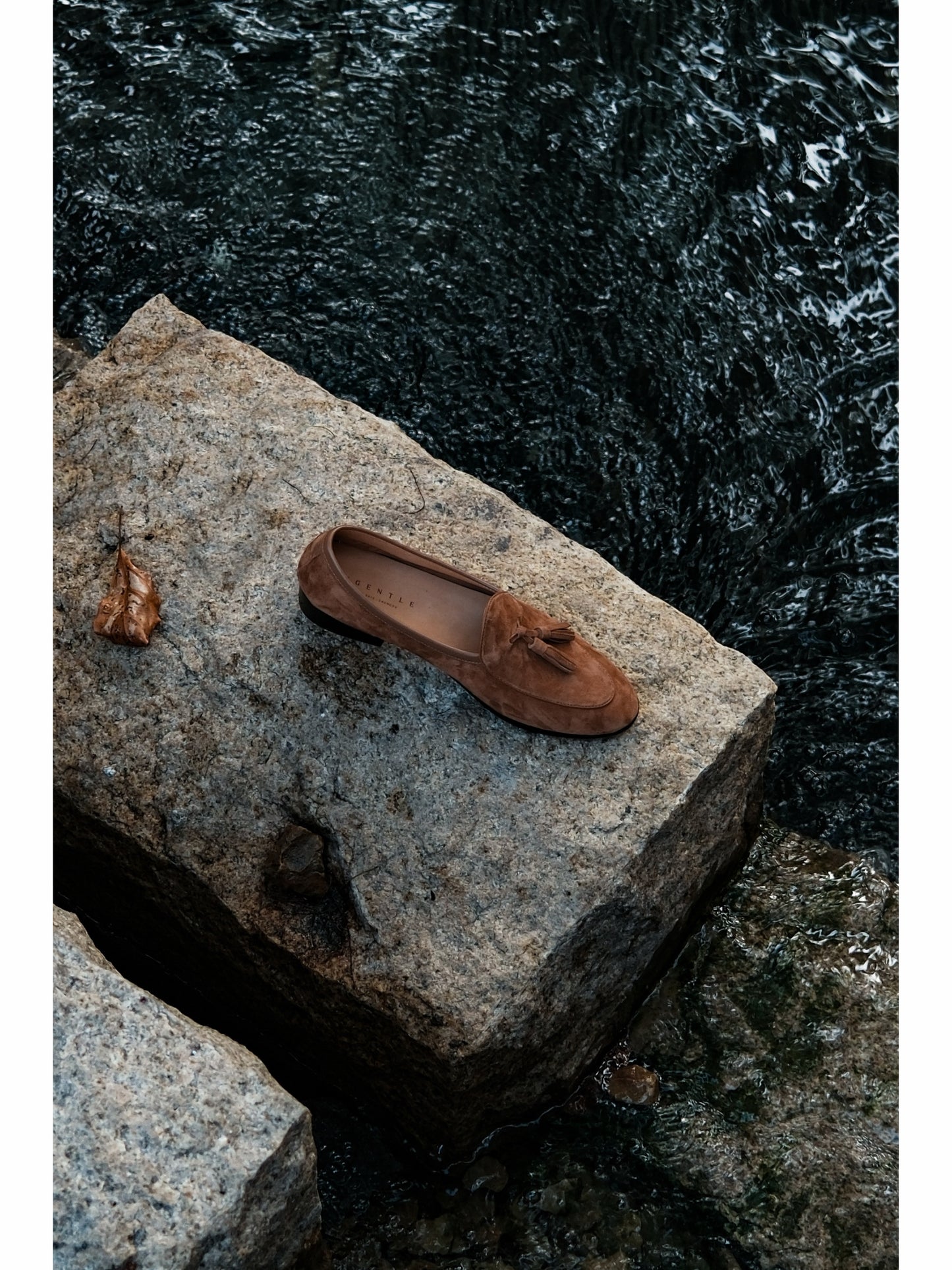 「Terracotta Orange」Belgian Suede Loafers with Calfskin Sole Blake Stitched & Italian Lambswool Lined
