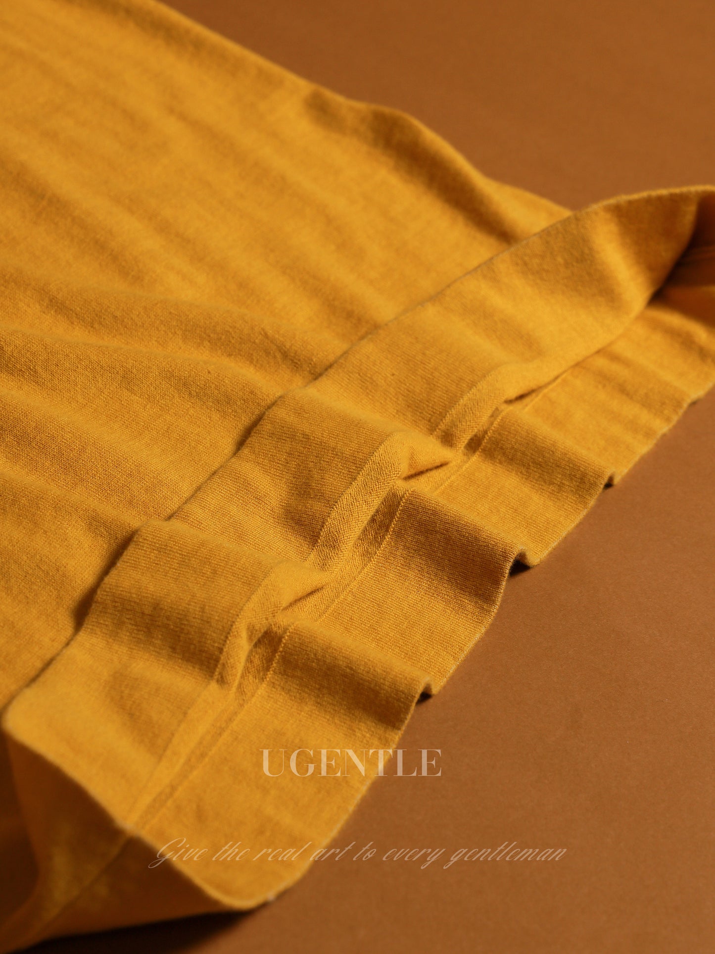 Cotton/Cashmere Classic Polo Amber Gold