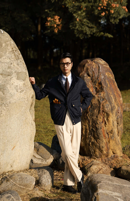 Cotton Washed Jacket — Midnight Denim