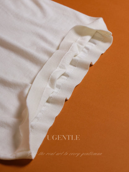 Cotton/Cashmere Classic Polo Off White