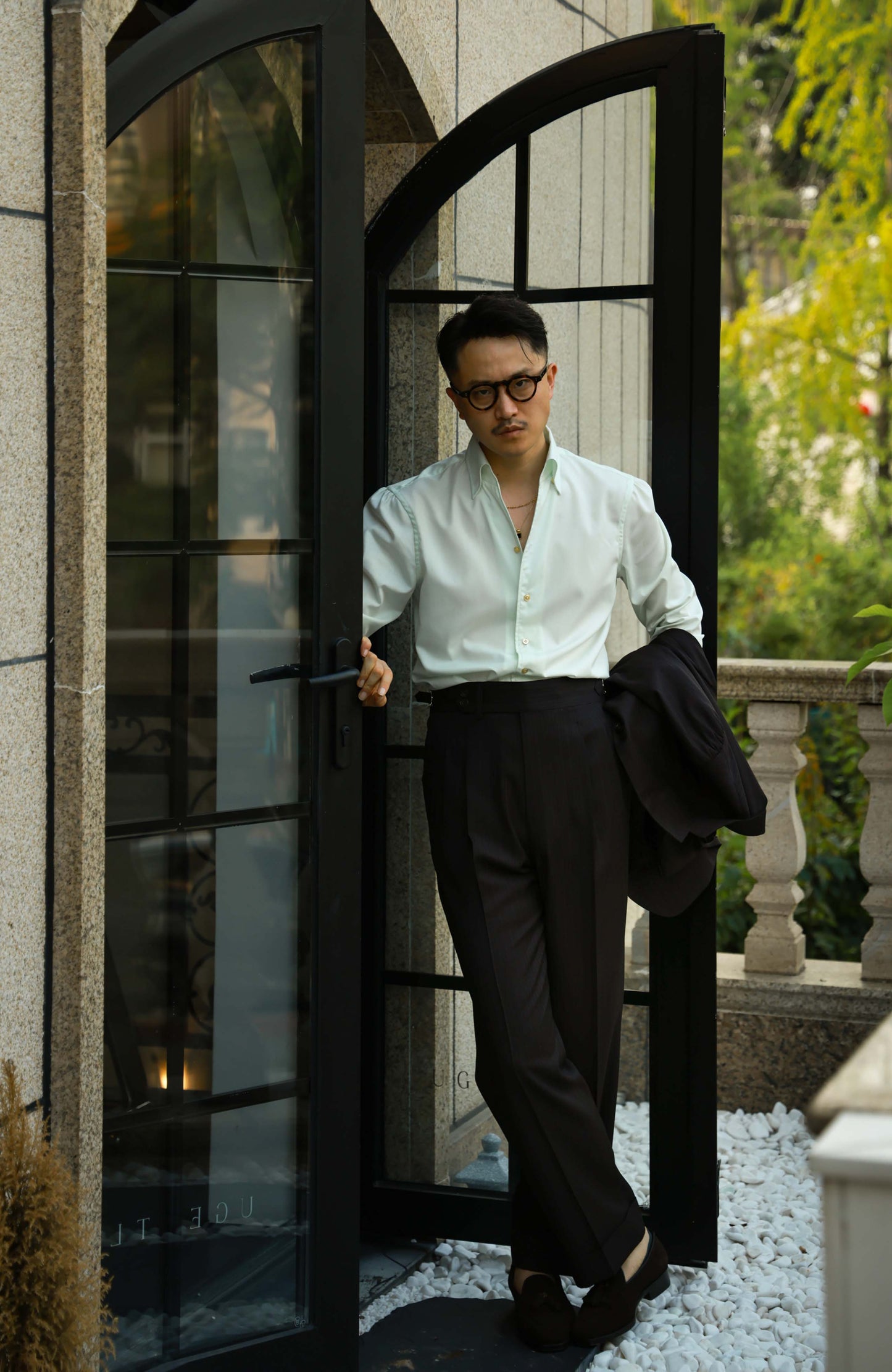 One-piece Collar Shirt — Mist Sage