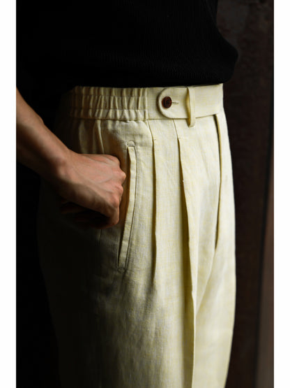 Linen Trousers — Ivory