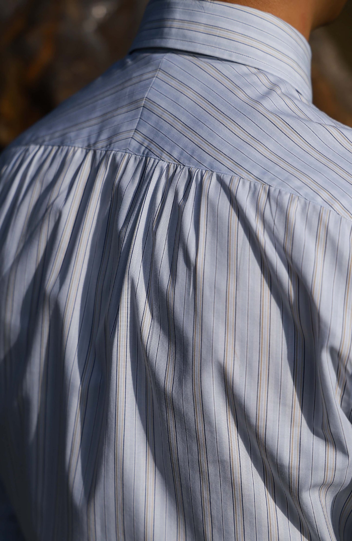 Long Point Collar Shirt — Sicilian Stripe
