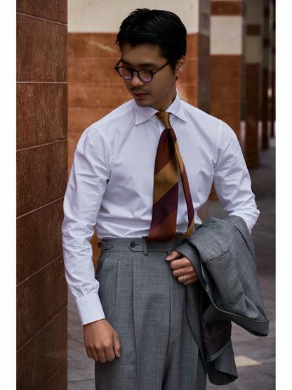 Spread Collar Shirt — White