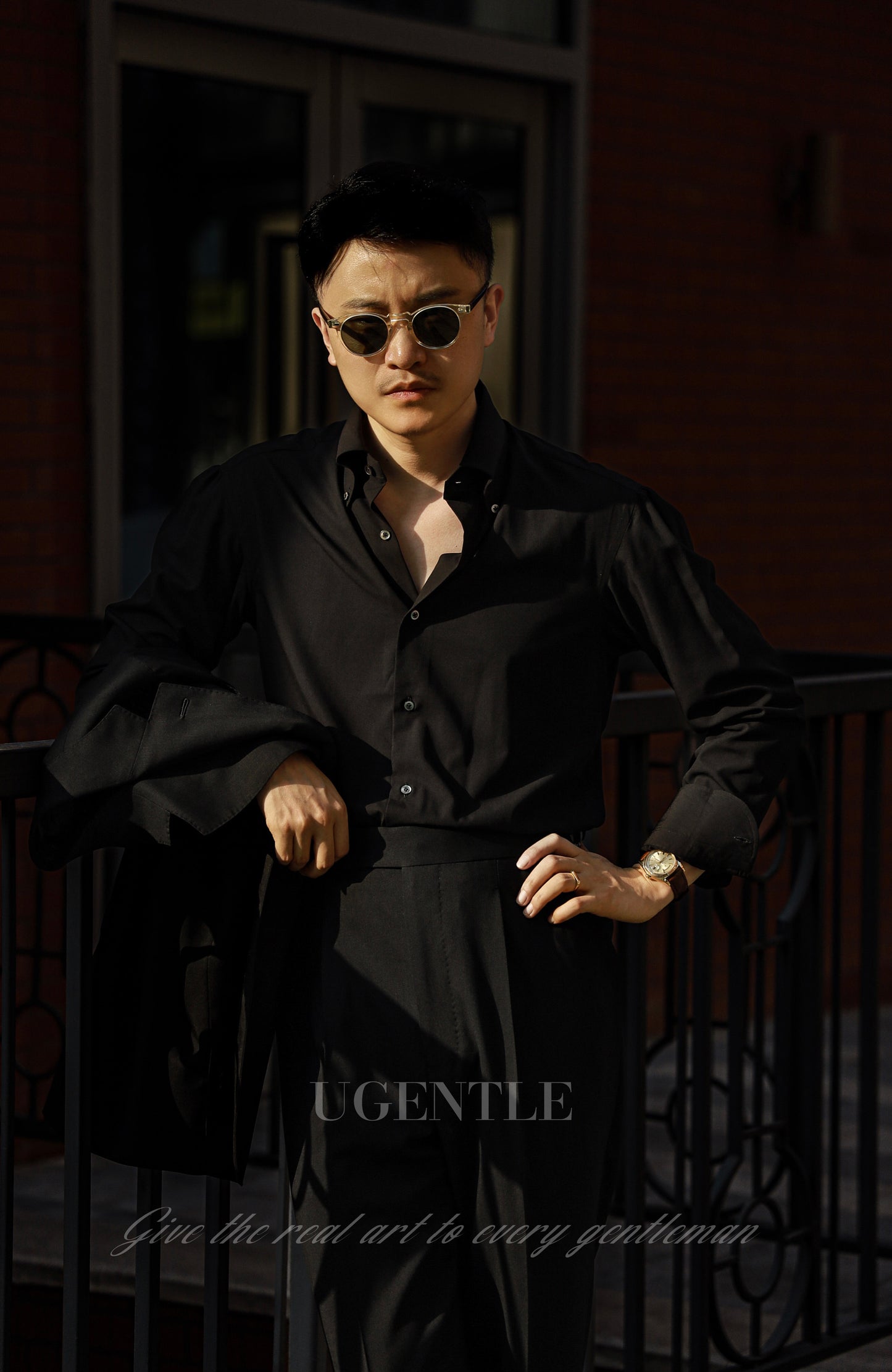 「Twilight Black」Button-down Collar Shirt