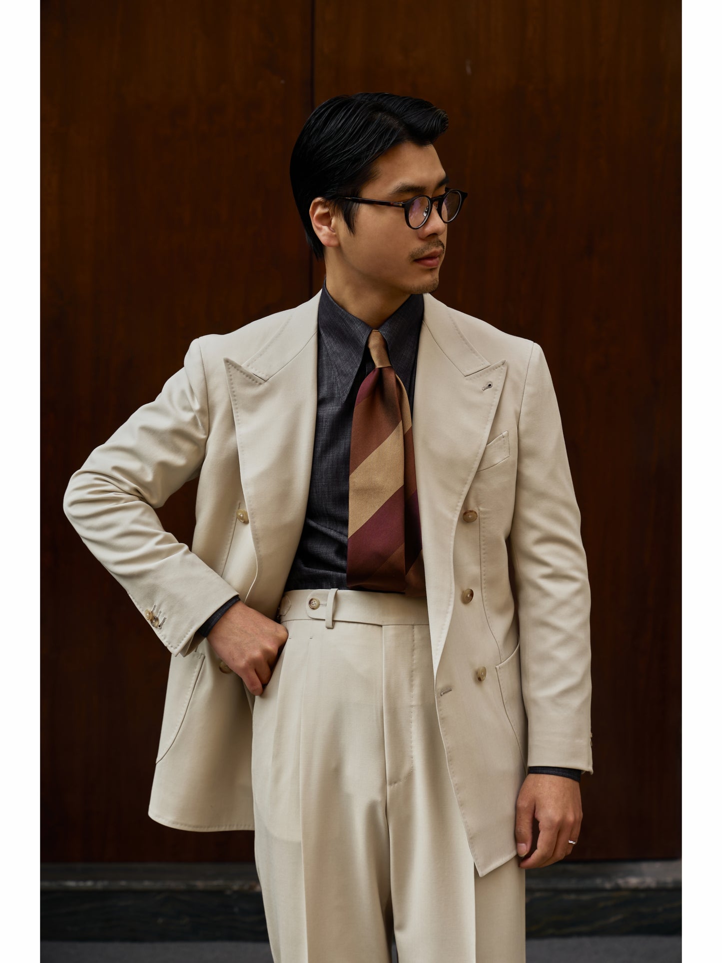 Long Point Collar Shirt — Denim