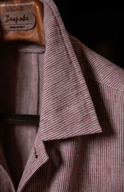 Heavyweight Linen French Five-Pocket Jacket — Terracotta Sand