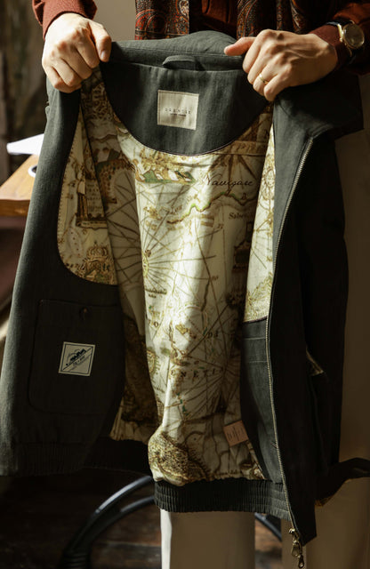 Heavy Cotton Bomber Jacket — Imperial Green