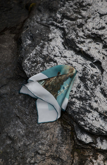 Silk Hand-Rolled Pocket Square — Homeward Sail