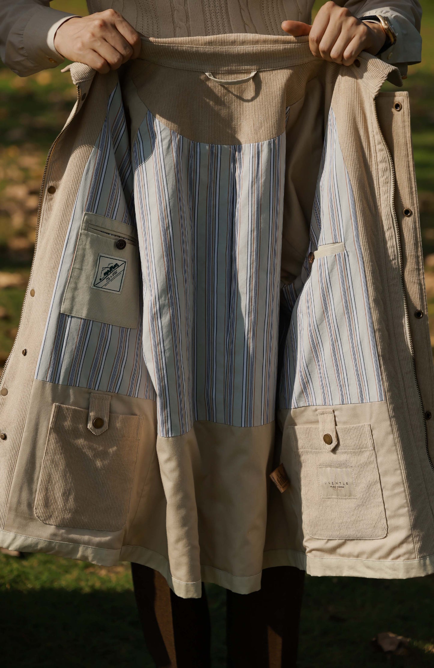 Heavy Cotton Raglan Jacket — Pottery Grey