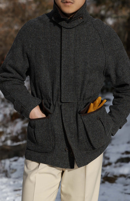 Coarse-Wool Naval Jacket — Graphite Grey