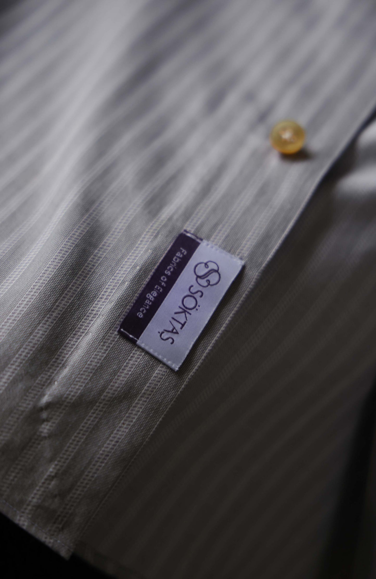SÖKTAS Cotton Handmade Button-Down Shirt — Rocky Mountains Stripe