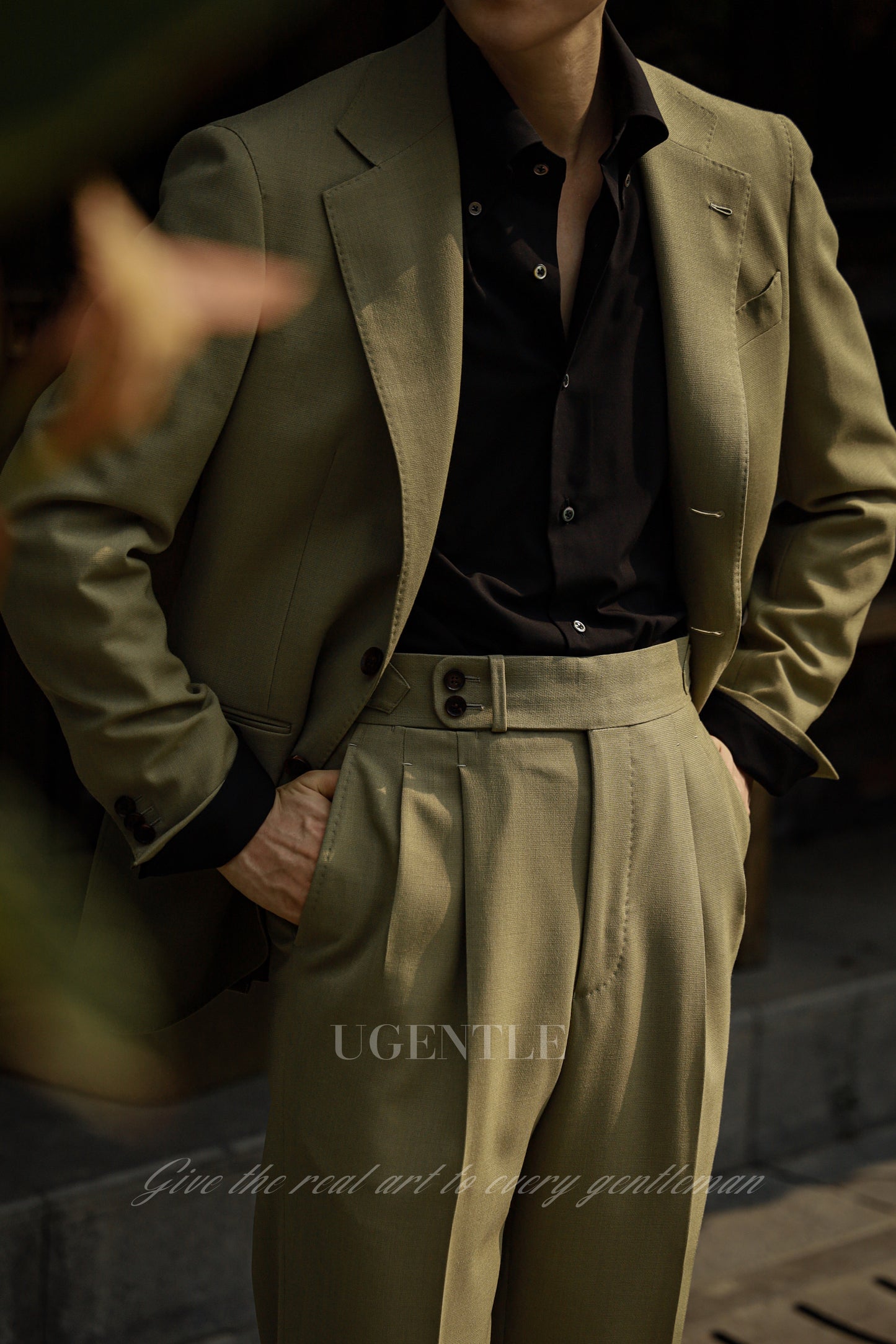 「Twilight Black」Button-down Collar Shirt